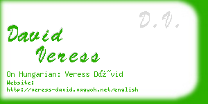 david veress business card